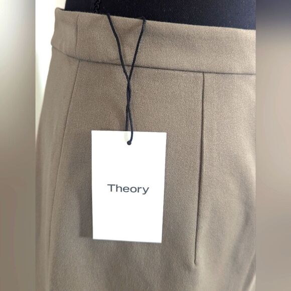 Theory 6 Pencil Skirt NWT Minimalist Preppy Light Academia Collegiate Style - Picture 7 of 10